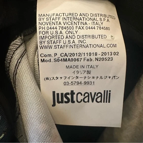 CAVALLI PEACOCK SKIRT Just CAvalli by Roberto CAvalli size Small designer Italy - Picture 7 of 8